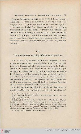VIII. Les promotions aux dignités et aux fonctions