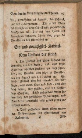 Ein und zwanzigstes Kapitel - Fünf und zwanzigstes Kapitel