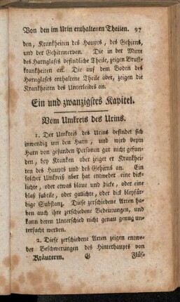Ein und zwanzigstes Kapitel - Fünf und zwanzigstes Kapitel