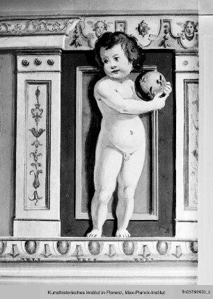 Szenen aus dem "Orlando Furioso" : Putto mit Kugel aus dem Mediciwappen