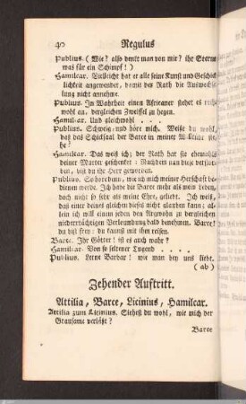 Zehender Auftritt.