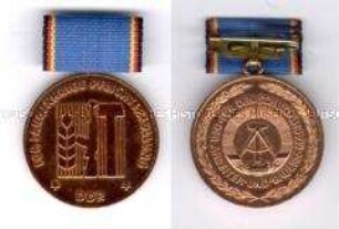 Medaille für langjährige Pflichterfüllung zur Stärkung der Landesverteidigung der Deutschen Demokratischen Republik in Bronze (für 10 Jahre)