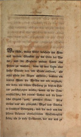 Fanny und Julia oder die Freundinnen, 1