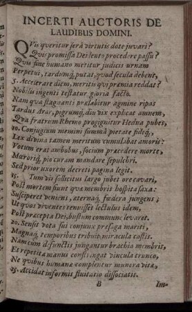 Incerti Auctoris de Laudibus Domini