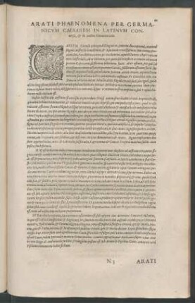Arati Phaenomena Per Germanicum Caesarem In Latinum Conversa, & in eadem Commentaria.