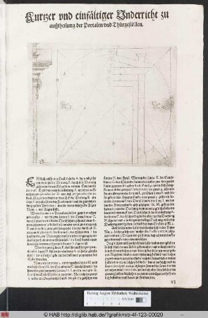 [Proportionierung Portale und Türen. Band I.]