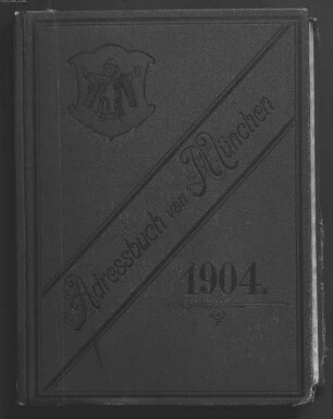 Adreßbuch für München. 1904