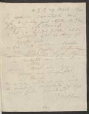 Brief von Johann Jacob Kohlhaas