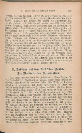B. Aufstände auf dem kirchlichen Gebiete. Die Vorläufer der Reformation.