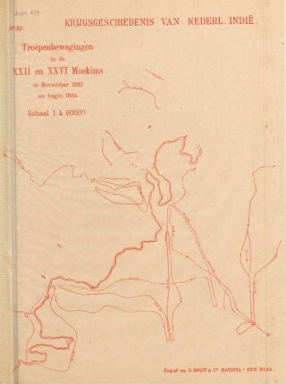 No. 50. Troepenbewegingnen in de XXII en XXVI Moekims in November 1882 en begin 1884