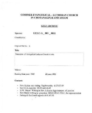 Federation of Evangelical Lutheran Church in India