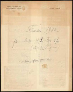 Funde 1902 für Mitth. 1902, Heft 3/4