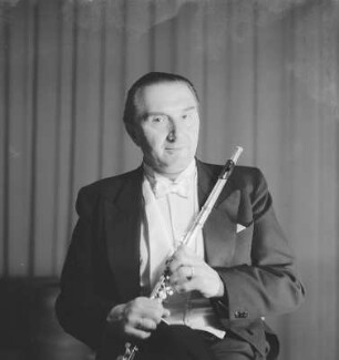 Porträt Prof. Fritz Rucker, Flötist