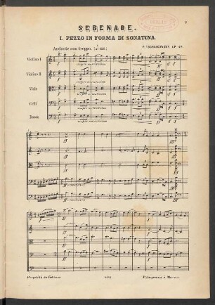 I. Pezzo in forma di sonatina. Andante non troppo - Allegro moderato
