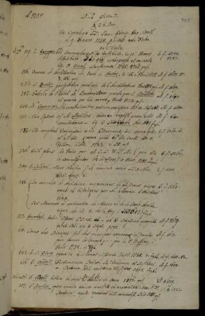 Ex catalogo LL. Sam. König. Hag. Comit. d. 9. Januar 1758. p. Nic. van Dalen.