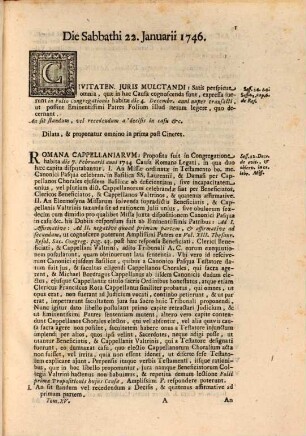 Thesaurus resolutionum Sacrae Congregationis Concilii, quae consentanee ad Tridentinorum PP. decreta aliasque iuris canonici sanctiones ... prodierunt in causis : anno .., 15. 1746