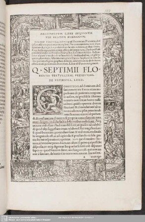 De Patientia, Liber
