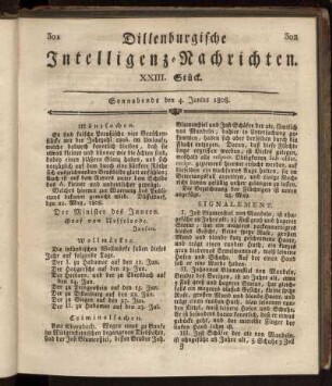 XXIII. Stück... den 4. Junius 1808 - XXVI. Stück... den 25. Junius 1808.