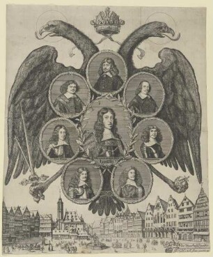 Gruppenbildnis des Leopold und der sieben Kurfürsten
