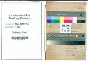 Entnazifizierung Josef Delmes , geb. 28.07.1912 (Metzger)