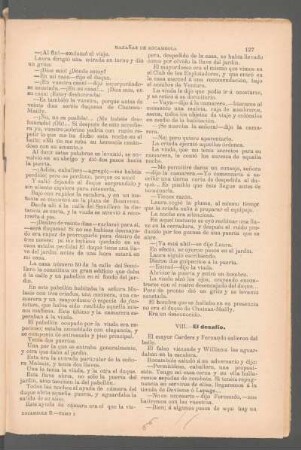 VIII. - El desafío.