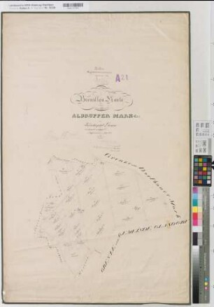 Lienen (Lienen), Teilung der Aldrupper Mark, Bl.1 Brouillonkarte