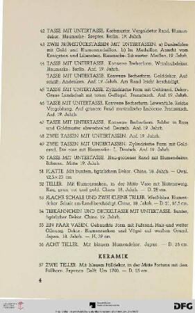 Keramik (Nr. 57-79)