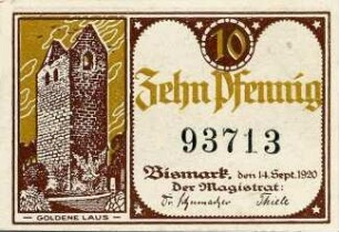 Gutschein - 10 Pfennig