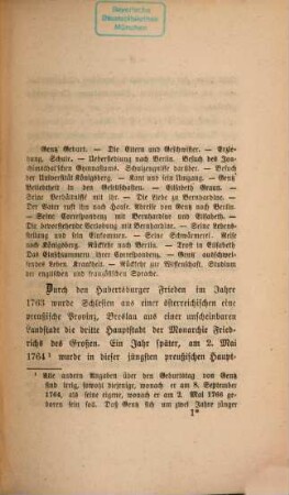 Friedrich Gentz : ein Biographie. 1 : mit zwei Portraits und einem autographierten Briefe Gentzens