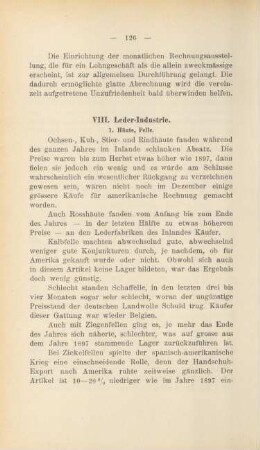 VIII. Leder-Industrie.