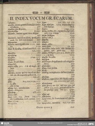 II. Index Vocum Graecarum
