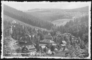 Kipsdorf. Blick auf Kipsdorf mit Bärenfels