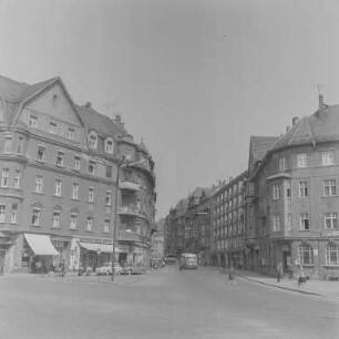 Bautzen : Bautzen. Blick in die Karl-Marx-Straße. Straßenbild