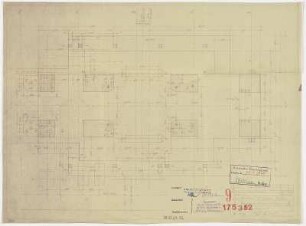 Fundament Maschine II Grundplatte, Draufsicht
