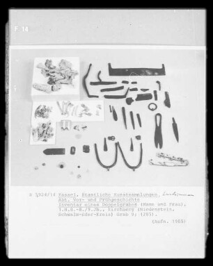 Inventar eines Doppelgrabes & Mann und Frau & Grab 9