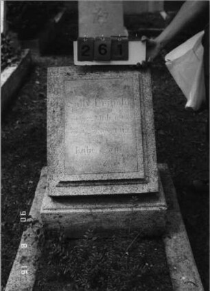 Grabstein 261 (Index: 99618378) Maße HxBxT: 71x52xo.A. cm: Grabstein 261