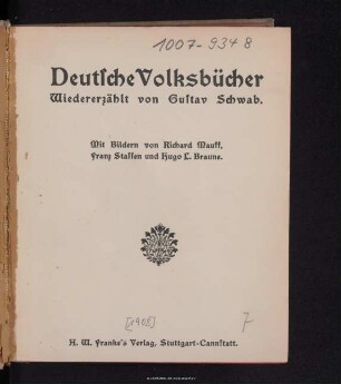 Deutsche Volksbücher