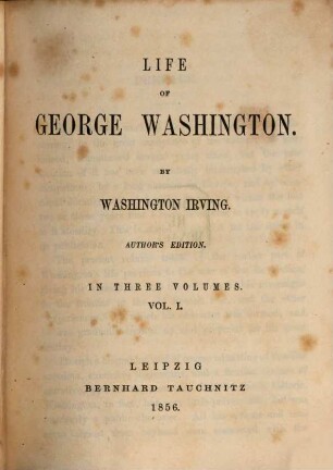 Life of George Washington. 1