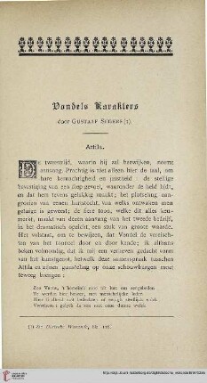 Vondels Karakters