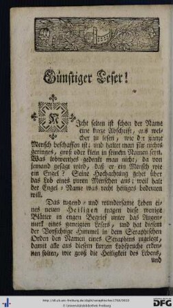 Günstiger Leser!