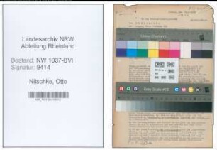 Entnazifizierung Otto Nitschke , geb. 12.12.1897 ()