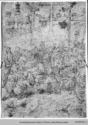 Abgenommener Christus umgeben von den Marien
