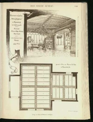 Speisesaal im Hause Arthur Junghans in Schramberg (Württ. Schwarzwald)