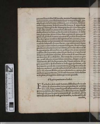 Equita pertinente a Iudici