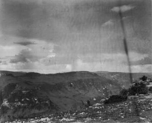 Barranca de Oblatos von Cantina aus : Blick über das Gebirge von Barranca de Oblatos von Cantina aus