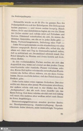 Im Polizeigefängnis