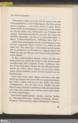 Im Polizeigefängnis
