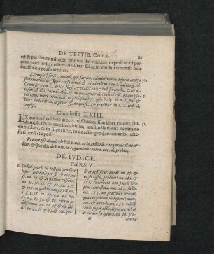 De Iudice. Pars V.