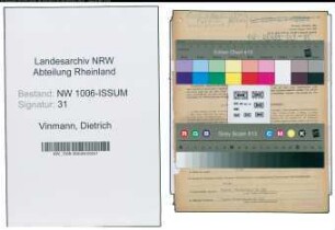 Entnazifizierung Dietrich Vinmann , geb. 13.04.1903 (Landwirt)