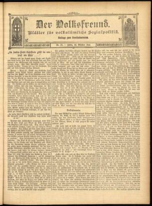 Ausgabe vom Sonntag, den 16. Oktober 1910.